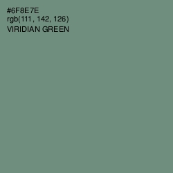 #6F8E7E - Viridian Green Color Image